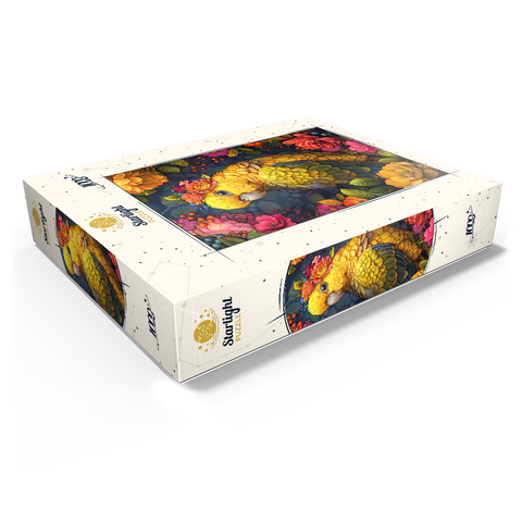 Golden Parrot with Tropical Blooms 1000 Jigsaw Puzzle box view1