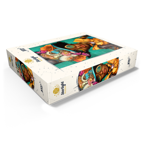 Steampunk Woman with Floral Hat and Gears 1000 Jigsaw Puzzle box view1