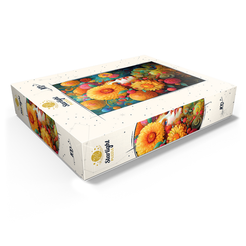 Sunlit Blossoms and Raspberry Dreams 100 Jigsaw Puzzle box view1