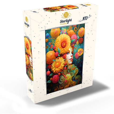Sunlit Blossoms and Raspberry Dreams 100 Jigsaw Puzzle box view2