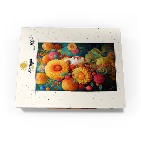 Sunlit Blossoms and Raspberry Dreams 100 Jigsaw Puzzle box view3