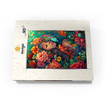 Underwater Dream with Koi and Blooms 500 Jigsaw Puzzle box view3