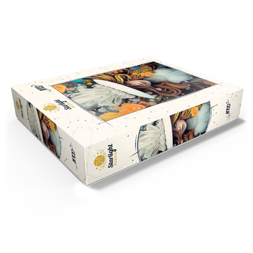 Mystical Woman in Feathered White Hat 1000 Jigsaw Puzzle box view1