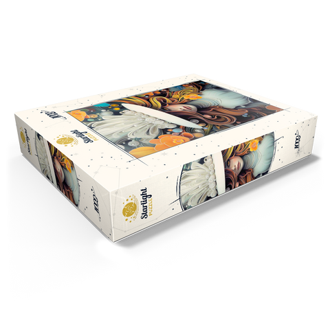 Mystical Woman in Feathered White Hat 1000 Jigsaw Puzzle box view1
