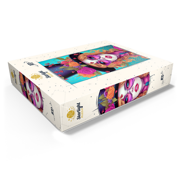 Glamorous Woman with Floral Top Hat 100 Jigsaw Puzzle box view1