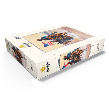 African American Buffalo Soldiers in Desert March 1000 Jigsaw Puzzle box view1