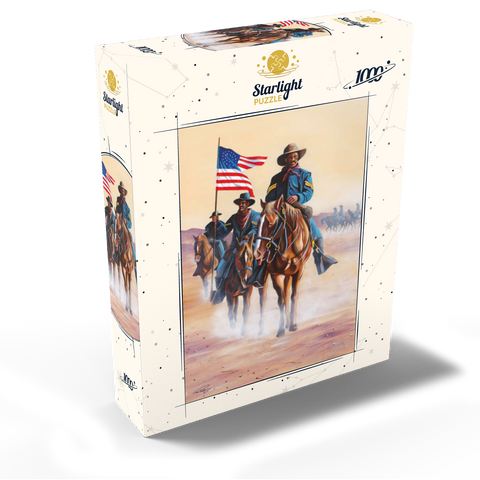 African American Buffalo Soldiers in Desert March 1000 Jigsaw Puzzle box view2