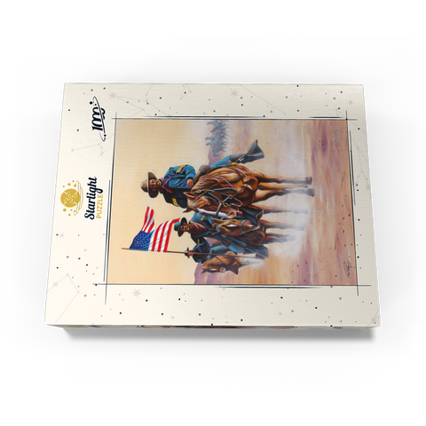 African American Buffalo Soldiers in Desert March 1000 Jigsaw Puzzle box view3
