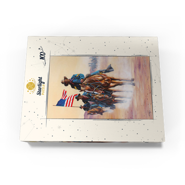 African American Buffalo Soldiers in Desert March 100 Jigsaw Puzzle box view3