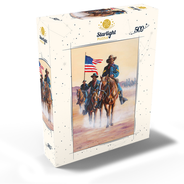 African American Buffalo Soldiers in Desert March 500 Jigsaw Puzzle box view2