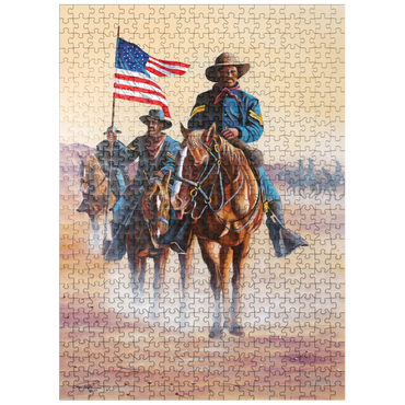 puzzleplate African American Buffalo Soldiers in Desert March 500 Jigsaw Puzzle