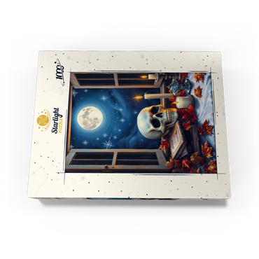 Mystical Still Life with Skull, Candles, and Full Moon 1000 Jigsaw Puzzle box view3