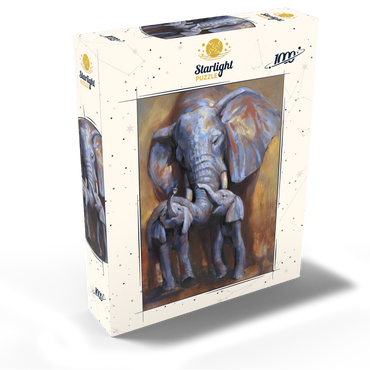 African Elephants Mother and Calves 1000 Jigsaw Puzzle box view2