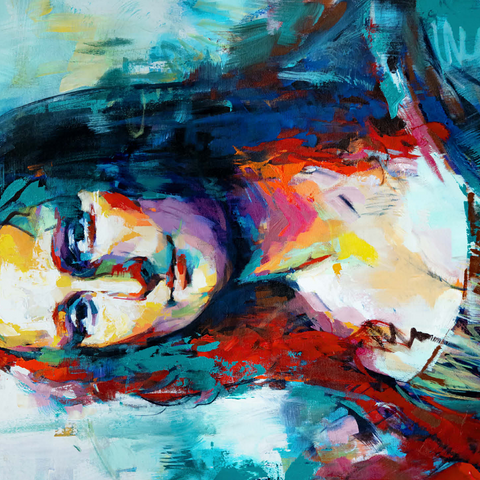 Mona Lisa in Abstract Expressionist Style 500 Jigsaw Puzzle 3D Modell