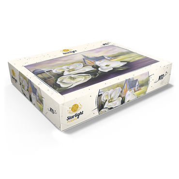 Southern Magnolia Blooms and Country Chapel 100 Jigsaw Puzzle box view1