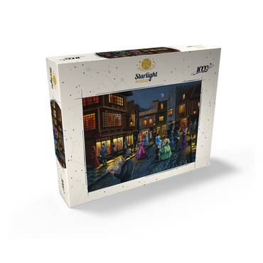 Victorian Street Scene at Moonlit Night 1000 Jigsaw Puzzle box view2
