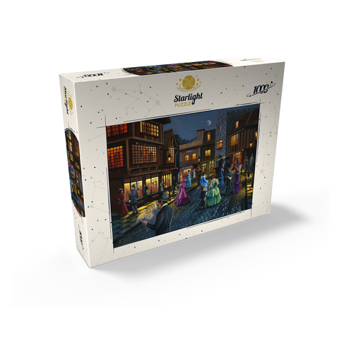 Victorian Street Scene at Moonlit Night 1000 Jigsaw Puzzle box view2