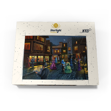 Victorian Street Scene at Moonlit Night 1000 Jigsaw Puzzle box view3