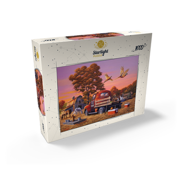 Autumn Farmyard with Pheasants and Vintage Truck 1000 Jigsaw Puzzle box view2