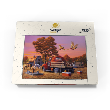 Autumn Farmyard with Pheasants and Vintage Truck 1000 Jigsaw Puzzle box view3