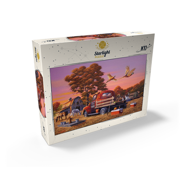 Autumn Farmyard with Pheasants and Vintage Truck 100 Jigsaw Puzzle box view2