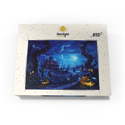 Haunted Mansion under Full Moonlight 1000 Jigsaw Puzzle box view3