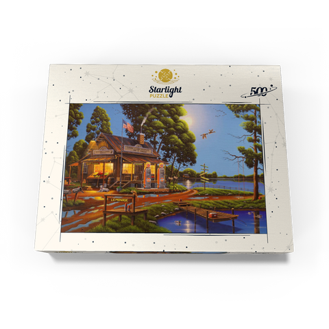 Vintage Lakeside Grocery and Gas Station 500 Jigsaw Puzzle box view3
