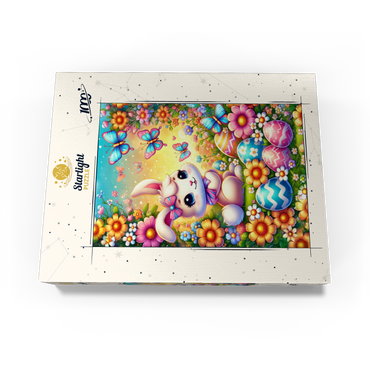 Easter Bunny with Colorful Eggs and Butterflies 1000 Jigsaw Puzzle box view3