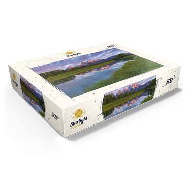 Grand Teton Mountains at Sunrise with Reflection 500 Jigsaw Puzzle box view1