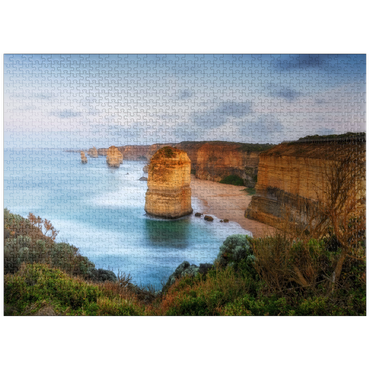 puzzleplate Twelve Apostles Limestone Stacks at Sunset 1000 Jigsaw Puzzle