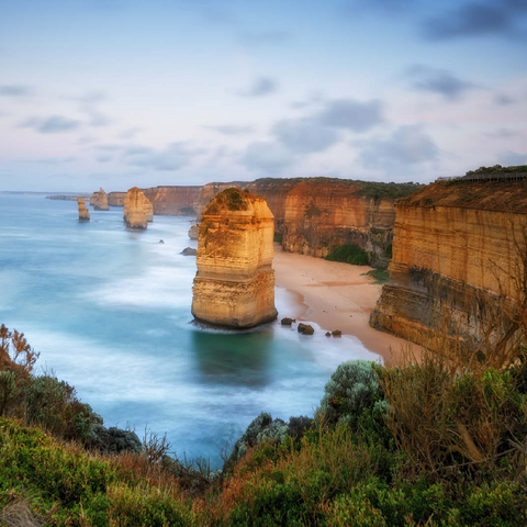 Twelve Apostles Limestone Stacks at Sunset 100 Jigsaw Puzzle 3D Modell