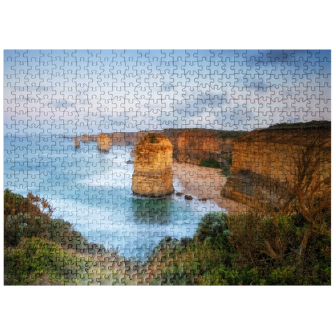 puzzleplate Twelve Apostles Limestone Stacks at Sunset 500 Jigsaw Puzzle