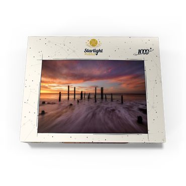 Port Willunga Jetty Ruins at Sunset 1000 Jigsaw Puzzle box view3