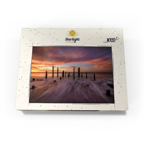 Port Willunga Jetty Ruins at Sunset 1000 Jigsaw Puzzle box view3