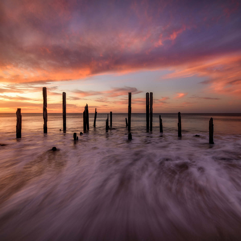 Port Willunga Jetty Ruins at Sunset 1000 Jigsaw Puzzle 3D Modell
