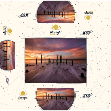 Port Willunga Jetty Ruins at Sunset 1000 Jigsaw Puzzle box 3D Modell