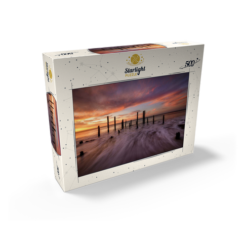 Port Willunga Jetty Ruins at Sunset 500 Jigsaw Puzzle box view2