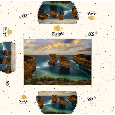 Loch Ard Gorge, Great Ocean Road, Australia 500 Jigsaw Puzzle box 3D Modell