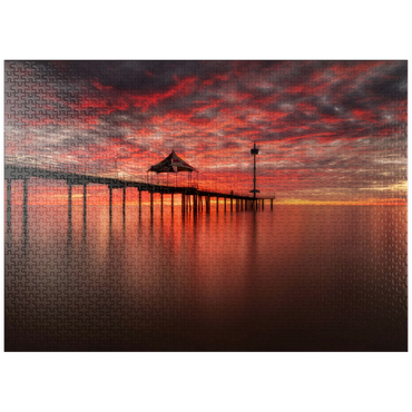 puzzleplate Sunset at Brighton Jetty, South Australia 1000 Jigsaw Puzzle