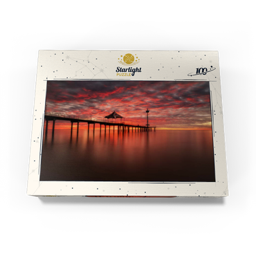 Sunset at Brighton Jetty, South Australia 100 Jigsaw Puzzle box view3