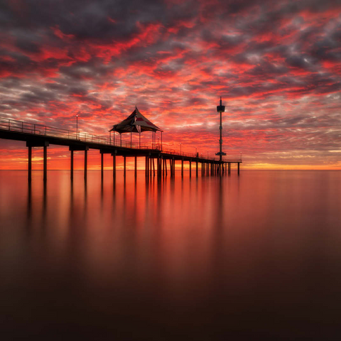 Sunset at Brighton Jetty, South Australia 100 Jigsaw Puzzle 3D Modell