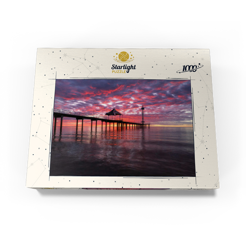 Brighton Jetty Sunset Reflection, South Australia 1000 Jigsaw Puzzle box view3