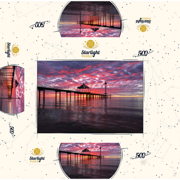 Brighton Jetty Sunset Reflection, South Australia 500 Jigsaw Puzzle box 3D Modell