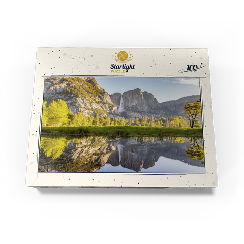 Yosemite Falls Reflection in Spring 100 Jigsaw Puzzle box view3