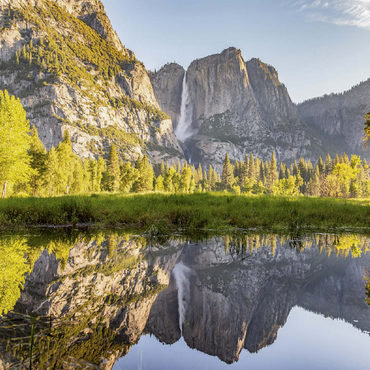 Yosemite Falls Reflection in Spring 100 Jigsaw Puzzle 3D Modell
