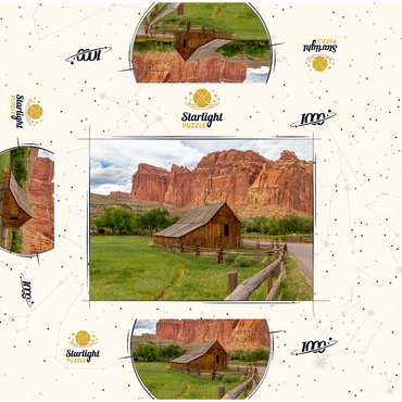 Rustic Barn in Capitol Reef National Park 1000 Jigsaw Puzzle box 3D Modell
