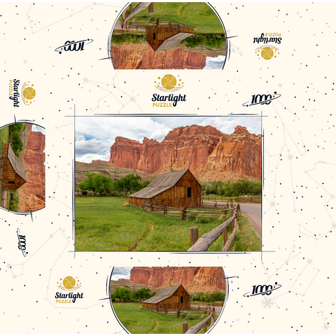 Rustic Barn in Capitol Reef National Park 1000 Jigsaw Puzzle box 3D Modell