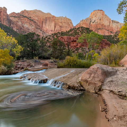 Virgin River Cascade in Zion National Park 100 Jigsaw Puzzle 3D Modell