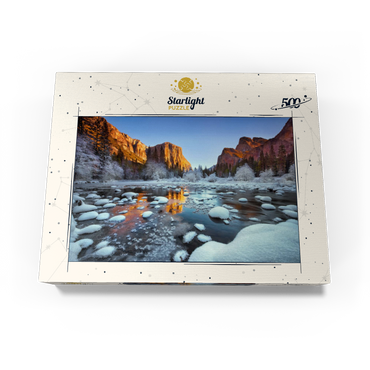Yosemite Winter Sunrise with Snow-Covered River 500 Jigsaw Puzzle box view3