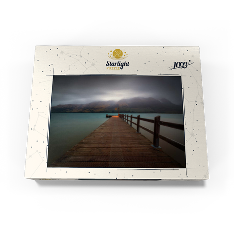 Glenorchy Wharf - Moody Twilight over Lake Wakatipu 1000 Jigsaw Puzzle box view3